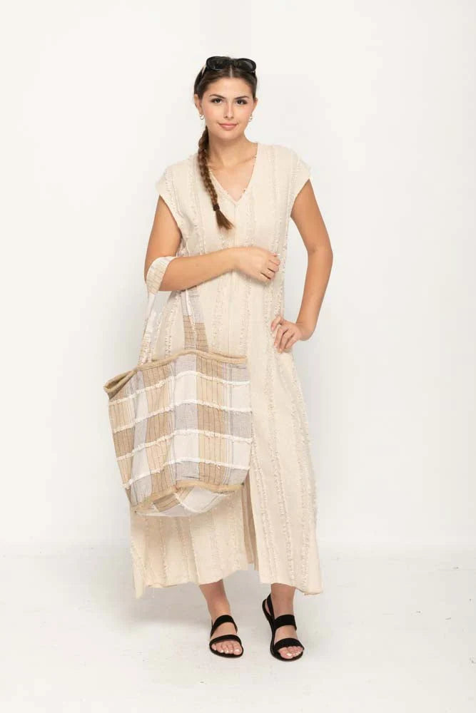 Plaid Beachy Tote Bag