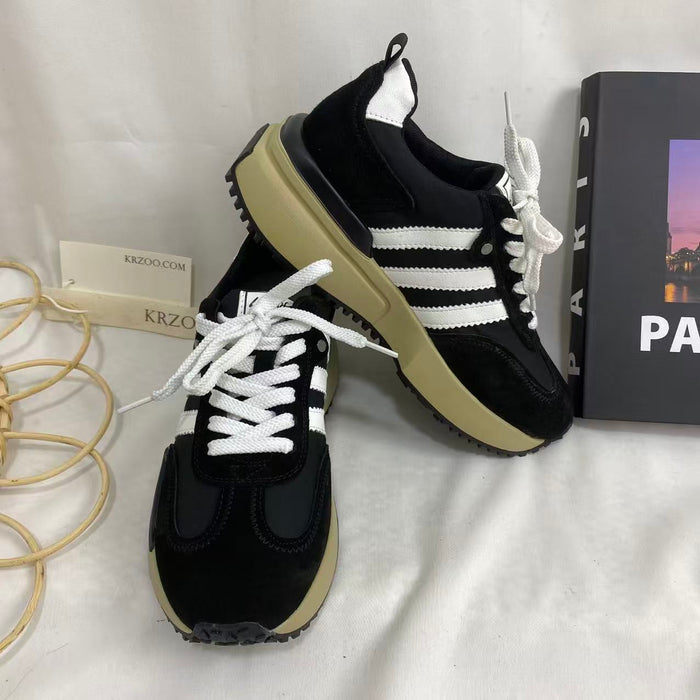 Platform Genuine Leather Sneakers