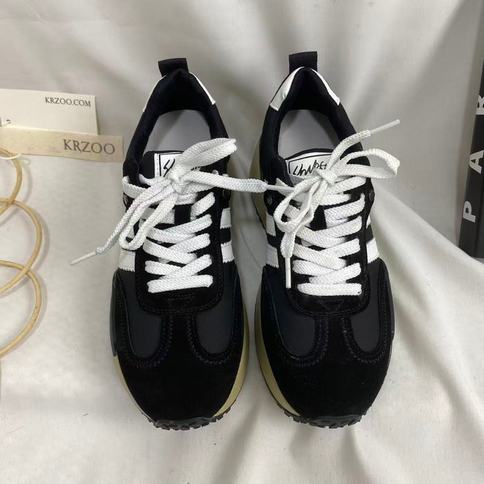 Platform Genuine Leather Sneakers