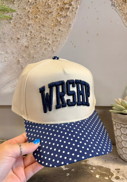 Polka Dot~ Puff Embroidered Hats ~ 4 Colorways