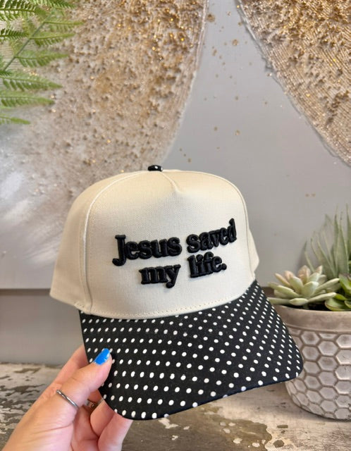Polka Dot~ Puff Embroidered Hats ~ 4 Colorways