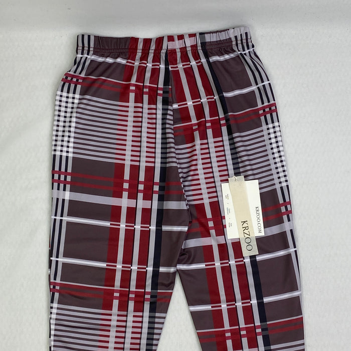 Printed large-sized loose-fitting casual pants