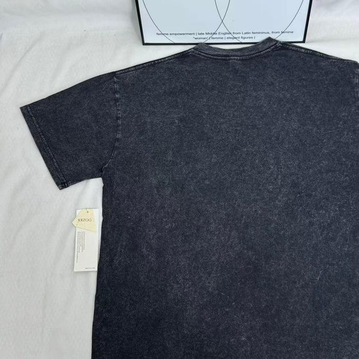 Printed Vintage-Wash Short-Sleeve T-Shirt