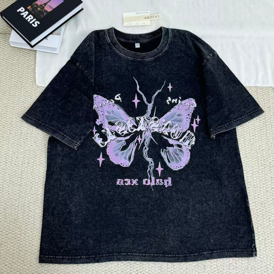 Printed Washed Vintage T-Shirt