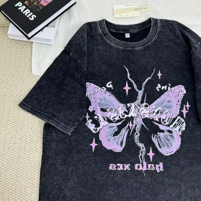 Printed Washed Vintage T-Shirt