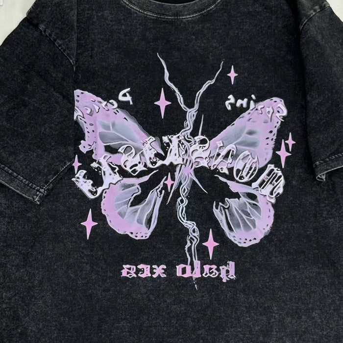 Printed Washed Vintage T-Shirt