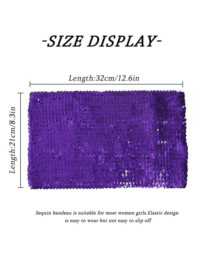 Purple Sequin Tube Top