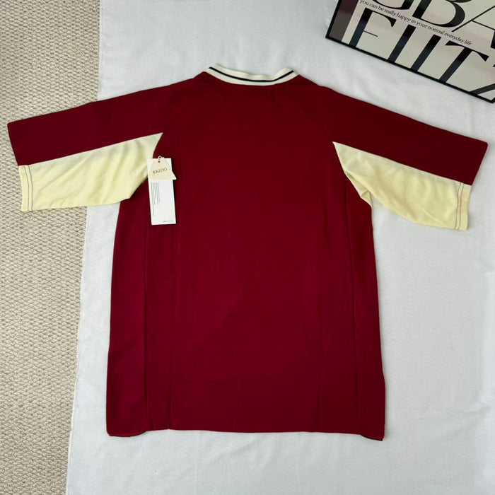 Quick-Dry V-Neck Short-Sleeve Sports Jersey