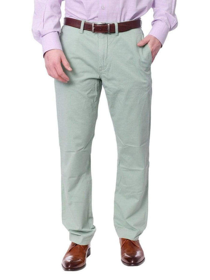 Ralph Lauren PANTS Ralph Lauren Mens Solid Green Washable Hemmed Regular Fit Chino Pants