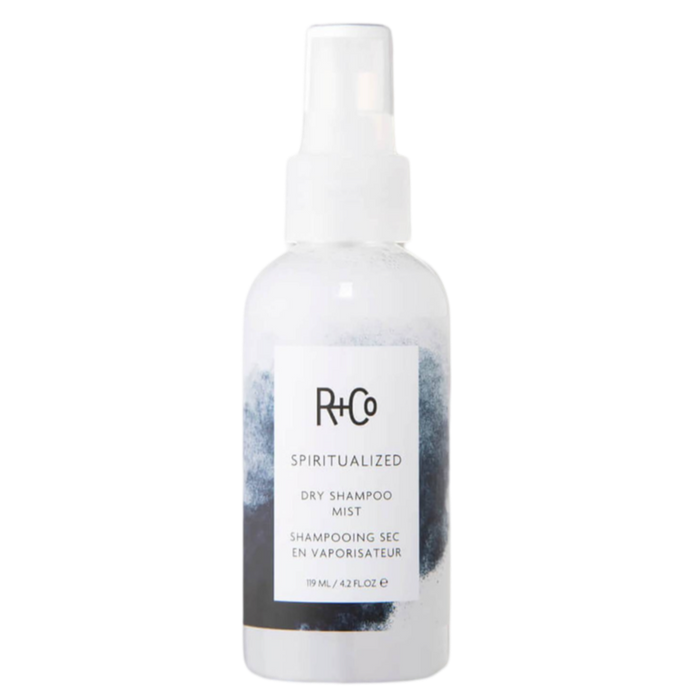 R+Co SPIRITUALIZED dry shampoo, micellar dry shampoo mist, non-aerosol hair refresher, post-workout hair mist, dry shampoo with no residue, scalp cleansing hair spray, travel-friendly dry shampoo, liquid dry shampoo formula, oil absorbing hair mist, clean hair without washing