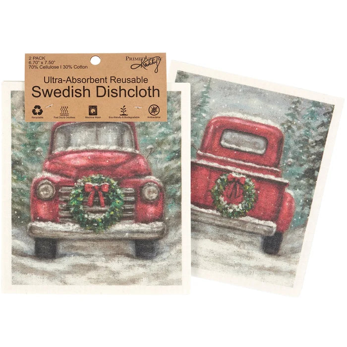 Red Truck Swedish Cloth- 2 STYLES
