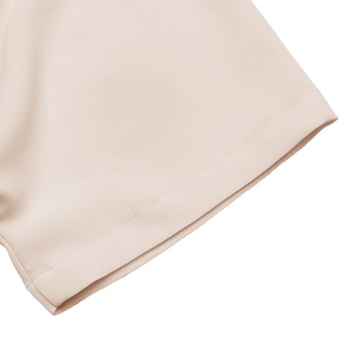 Relaxed-Fit Solid-Color V-Neck Dress