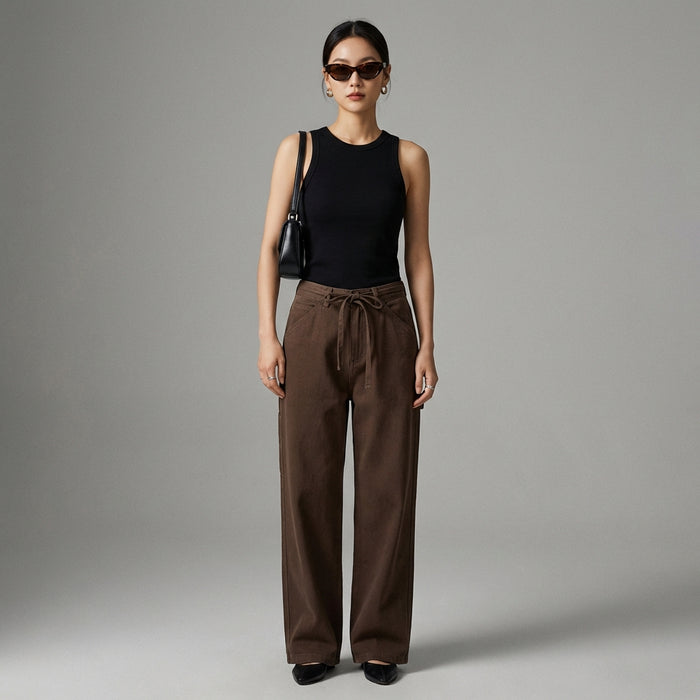 Pantalon cargo droit décontracté unisexe - K-fashion - Taille M