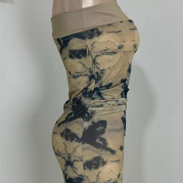Retro Chinese-Style Strapless Dress