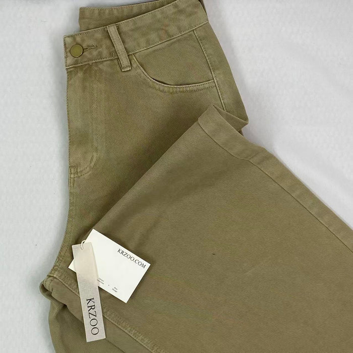 Retro high-waisted loose wide-leg pants