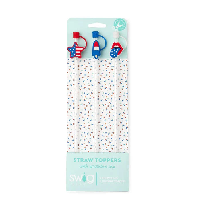 Reusable Straws W/ Toppers (Mult Styles)