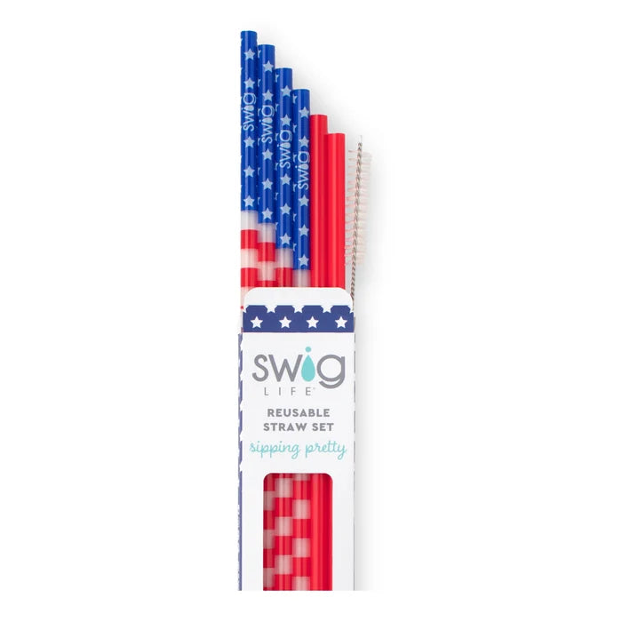 Reusable Straws W/ Toppers (Mult Styles)