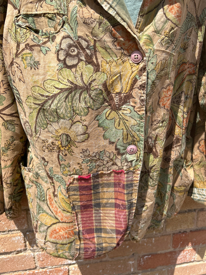 Reversible Floral/Flannel Jacket
