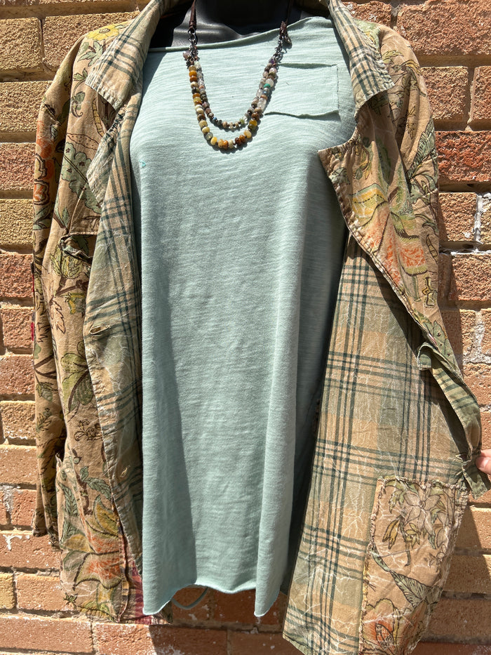 Reversible Floral/Flannel Jacket