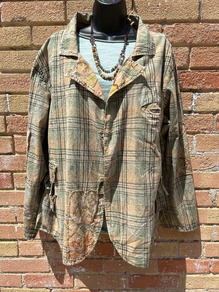 Reversible Floral/Flannel Jacket