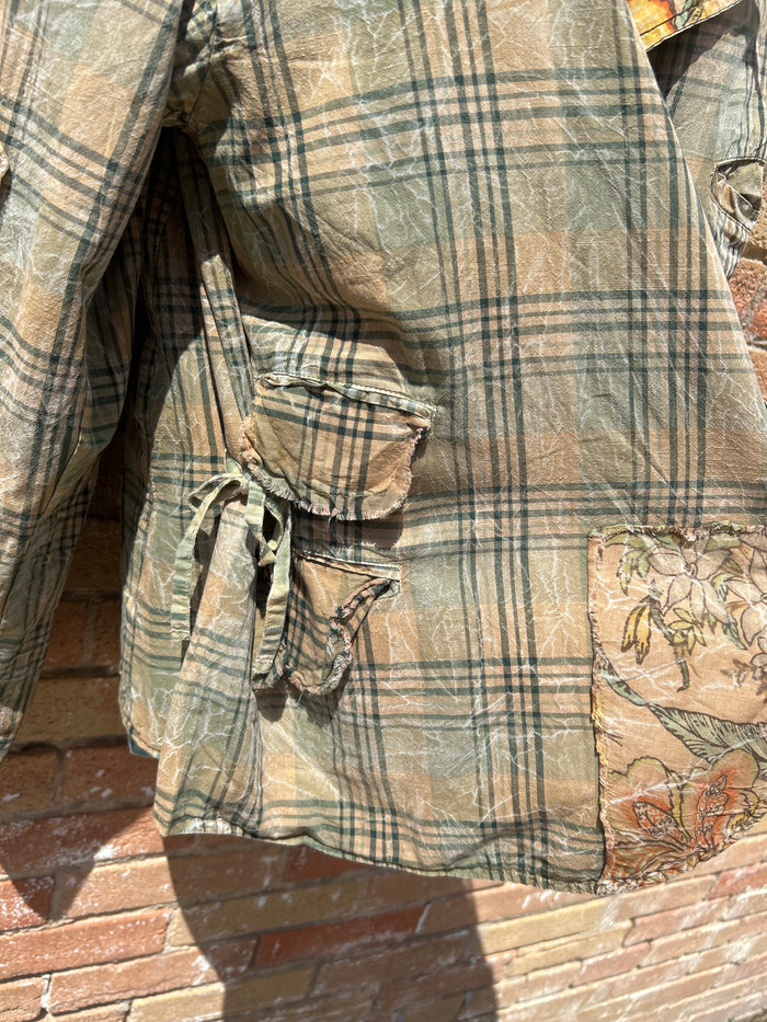 Reversible Floral/Flannel Jacket