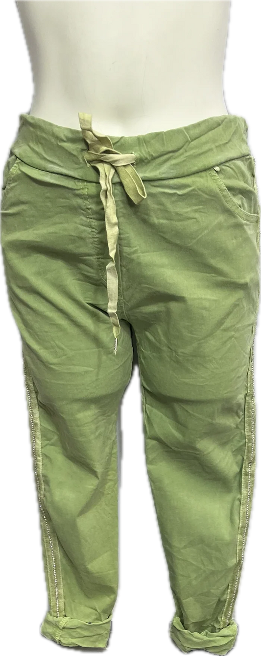 Rhinestone Stretch Pants (Mult Colors)
