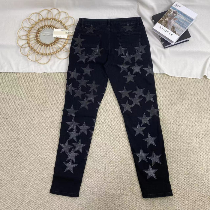 Ripped Star Casual Jeans