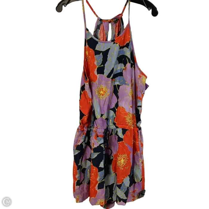 Romper By Loft In Floral Print, Size: L