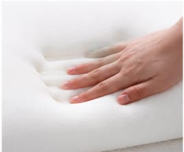 Rony Memory Foam Pillow with Cotton Cover – White Ergonomic Neck Support Pillow 45 x 70 cm