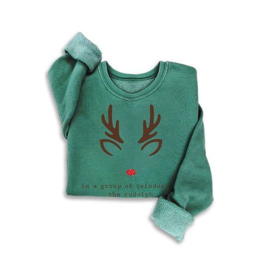 RUDOLPH GLITTER MINERAL SWEATSHIRTS