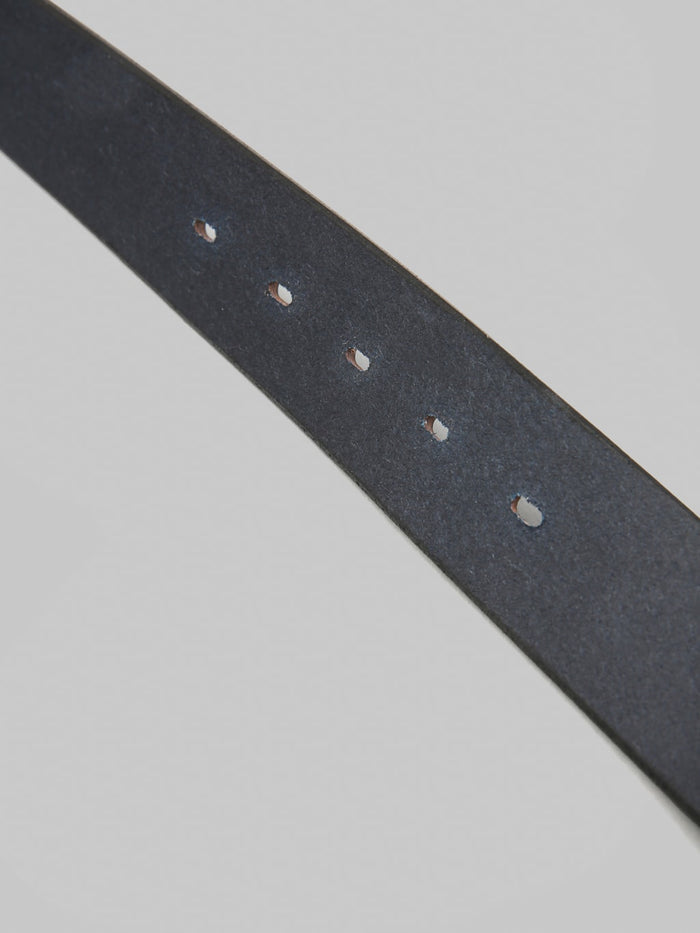 Samurai Jeans A301 AI Kurozan Indigo Dyed Leather Belt holes