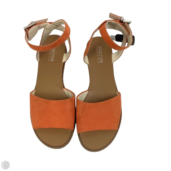 Sandals Flats By Kenneth Cole In Orange, Size: 8