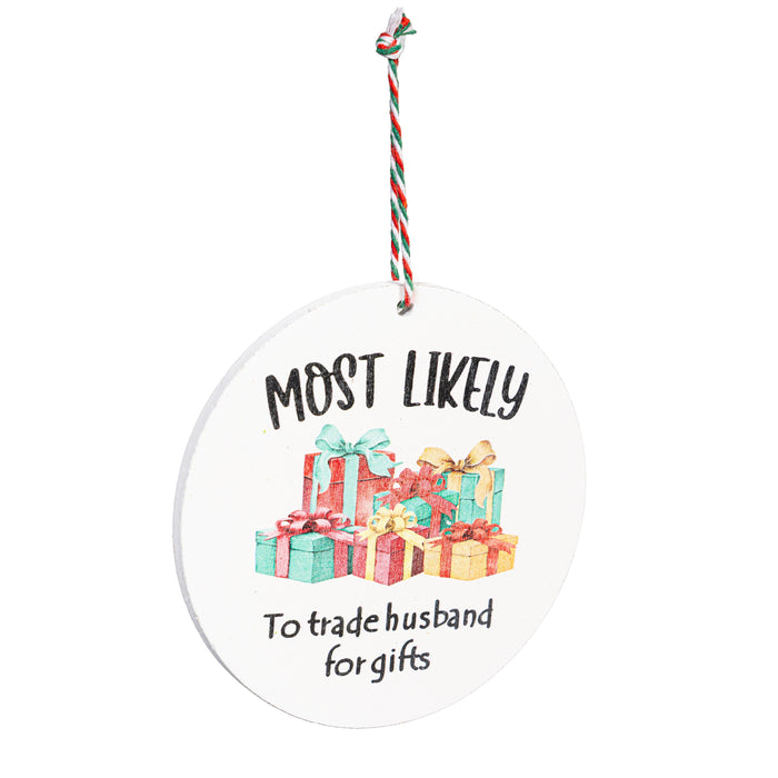 Santa Ornament Christmas Most Likely To... 12 STYLES