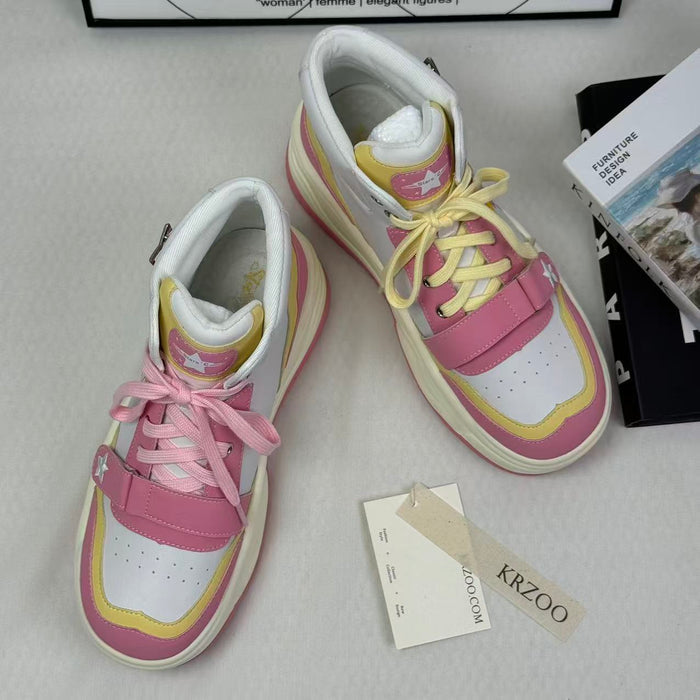 Scattered high-top sneakers