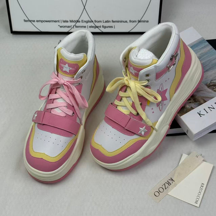 Scattered high-top sneakers