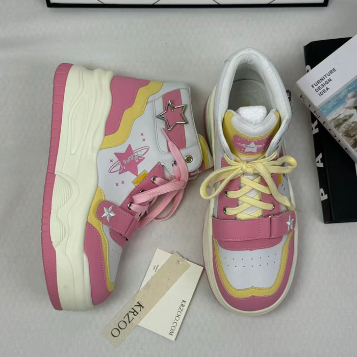 Scattered high-top sneakers