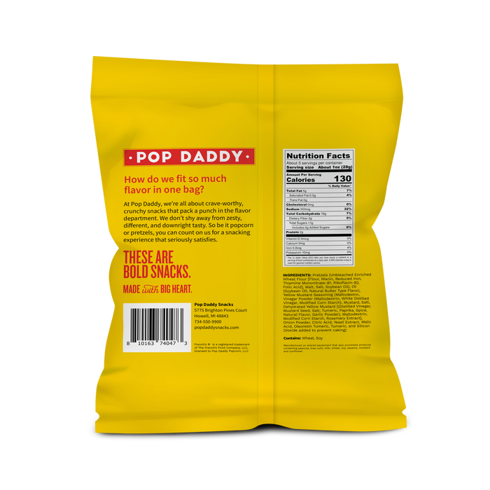 Seasoned Pretzels - 3oz - French's Mustard