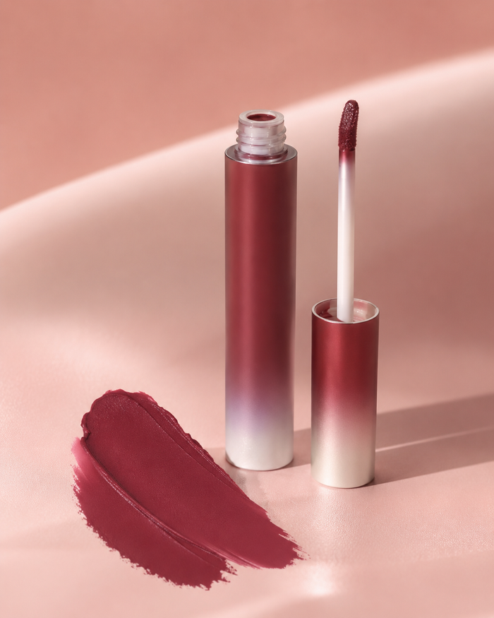 SHEGLAM Matte Liquid Lipstick – Cosmopolitan, Deep Burgundy Red Matte Lip Color