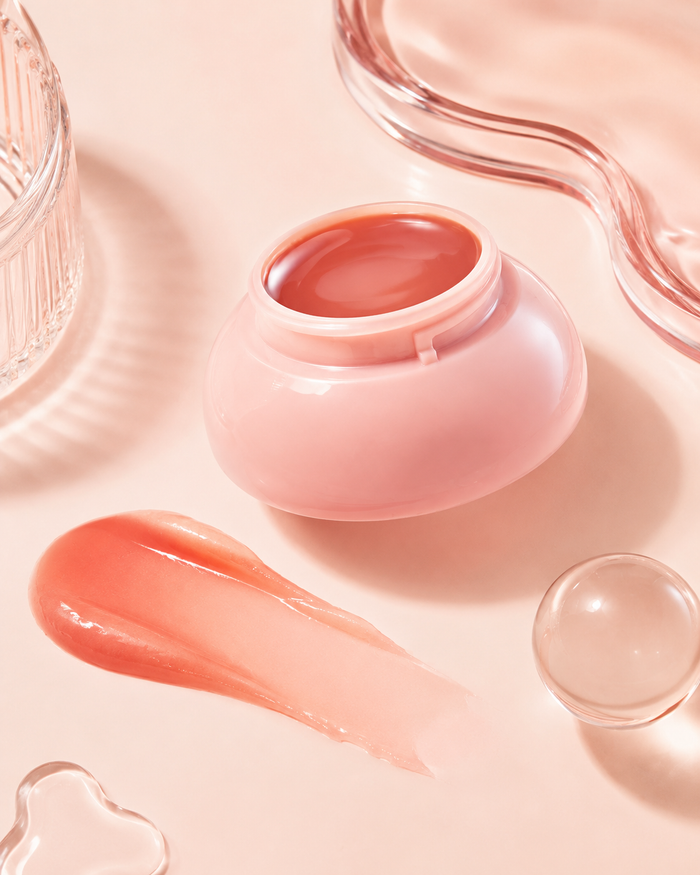 SHEGLAM Pocket Lip Jam – Apricot Pop, Juicy Glossy Lip Balm in Mini Pink Pot