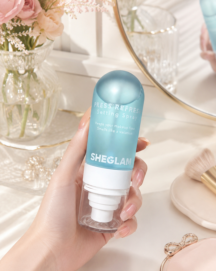 SHEGLAM Press Refresh Dewy Setting Spray – Lightweight Makeup Setting Mist