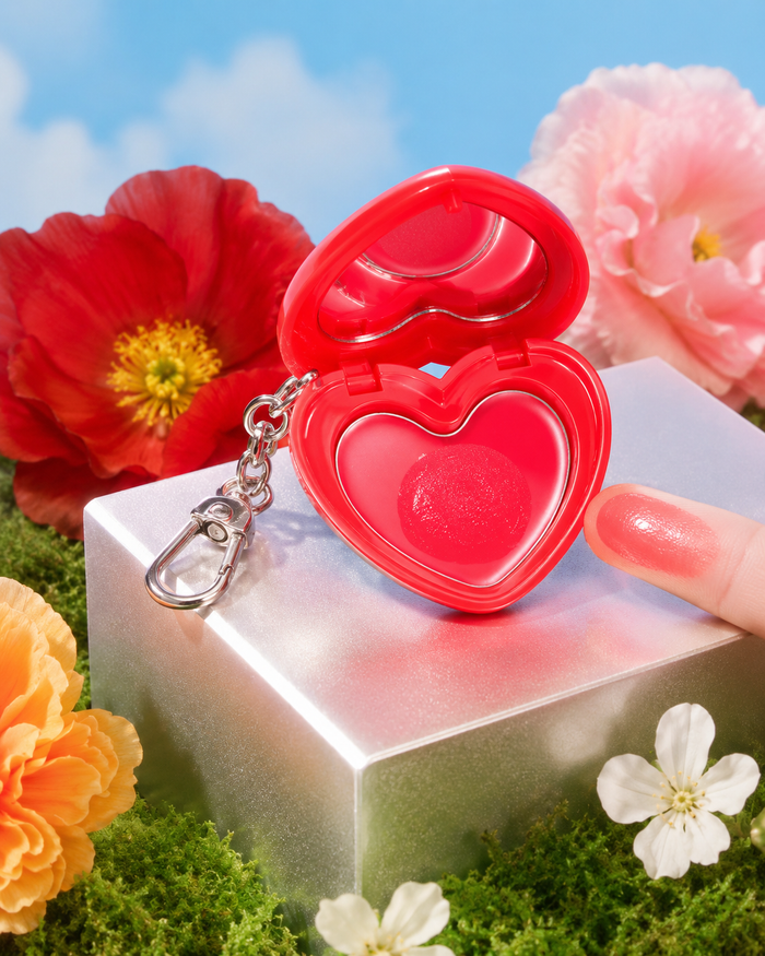 SHEGLAM The Wizard of Oz Dewy Blush, Heart Compact Cream Blush for Fresh Glowing Cheeks