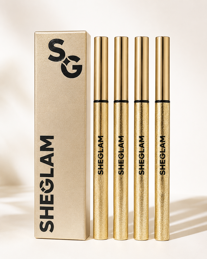SHEGLAM Waterproof Liquid Eyeliner – Black, Fine Tip Longwear Eye Defining Liner