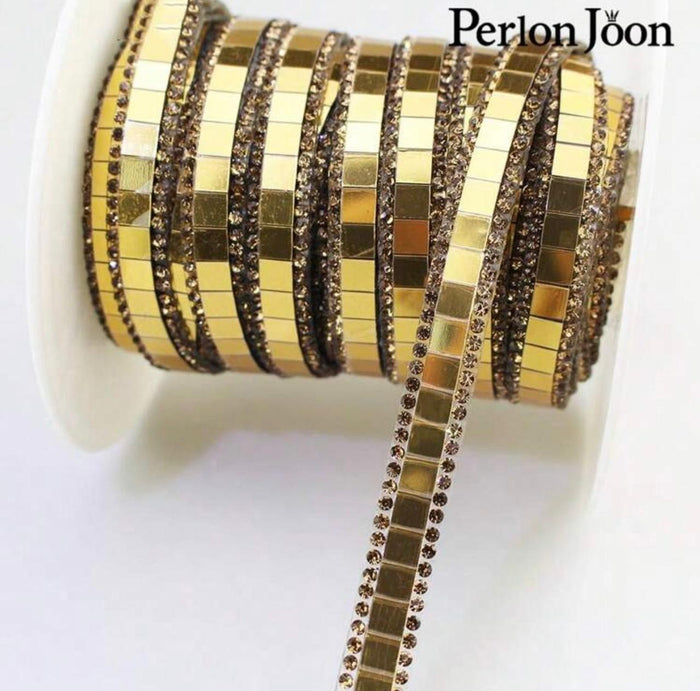 SHEIN Fast Delivery Gold Mirror Bracelet Set with Rhinestone Detail