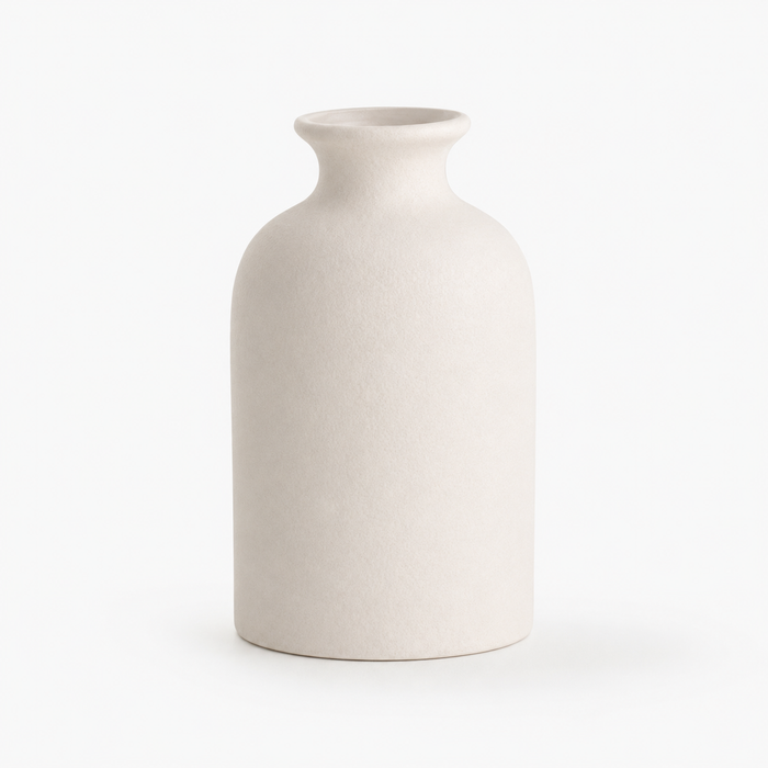 SHEIN Minimal Ceramic Vase – Small Decorative Flower Vase, Fast Delivery in 5 Days