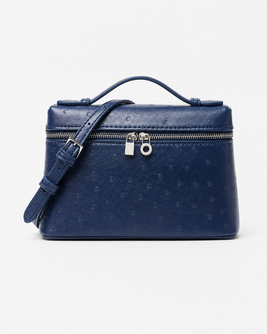 SHEIN Women Navy Embossed Mini Crossbody Bag