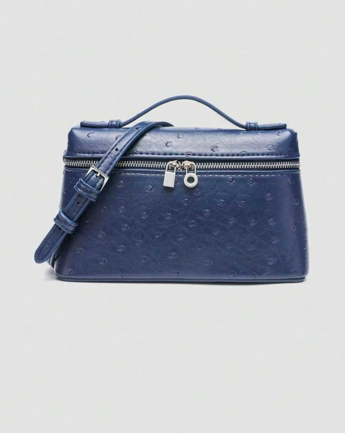 SHEIN Women Navy Embossed Mini Crossbody Bag
