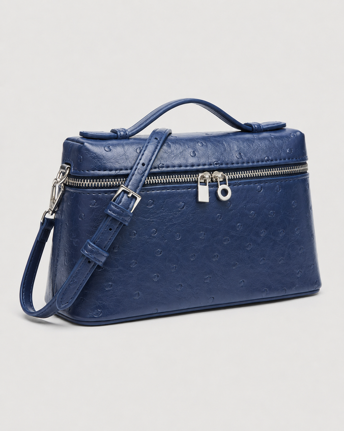 SHEIN Women Navy Embossed Mini Crossbody Bag