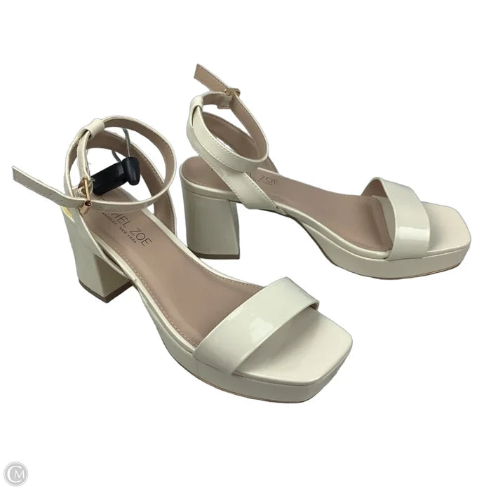 Shoes Heels Block By Rachel Zoe In White, Size: 8.5