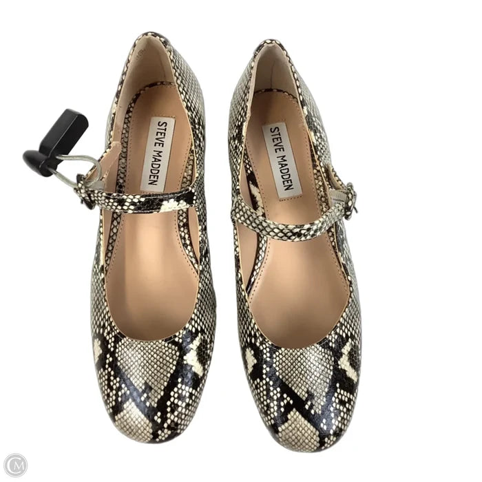 Shoes Heels Block By Steve Madden In Snakeskin Print, Size: 6