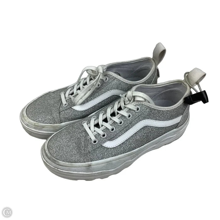 Shoes Sneakers By Vans In Silver, Size: 8
